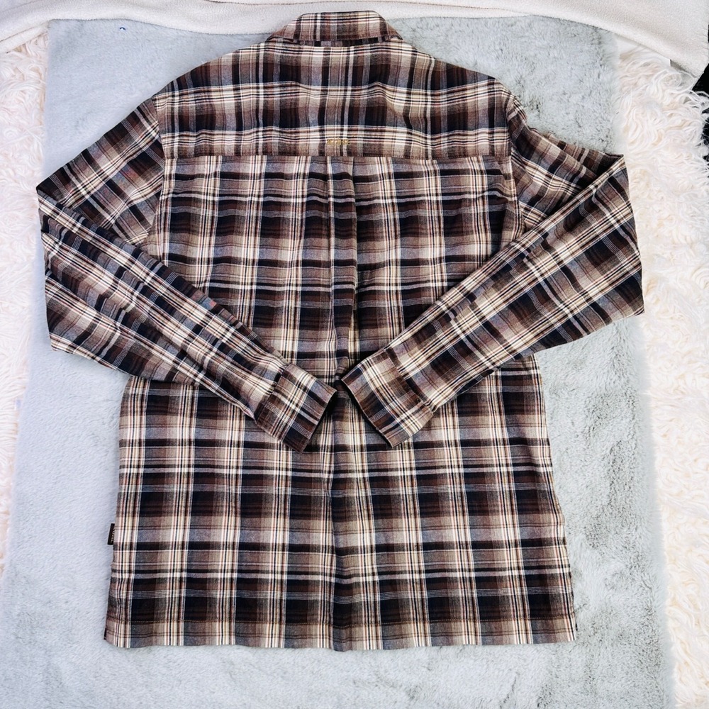 Kuhl Shirt Mens Medium Plaid Long Sleeve Stretch Button Flannel Hike Rugged Man - Picture 2 of 16